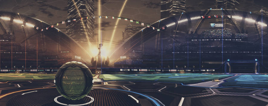 4k Rocket League Stadium Wallpaper