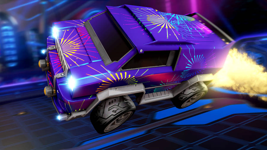 4k Rocket League Violet Merc Wallpaper