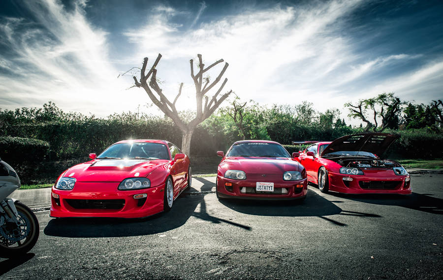 4k Supra Trio Wallpaper