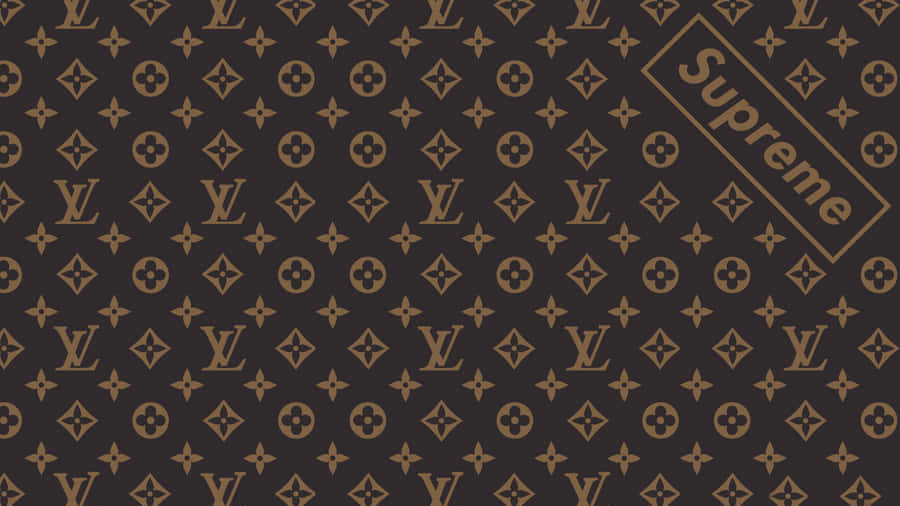 4k Supreme Louis Vuitton Pattern Wallpaper