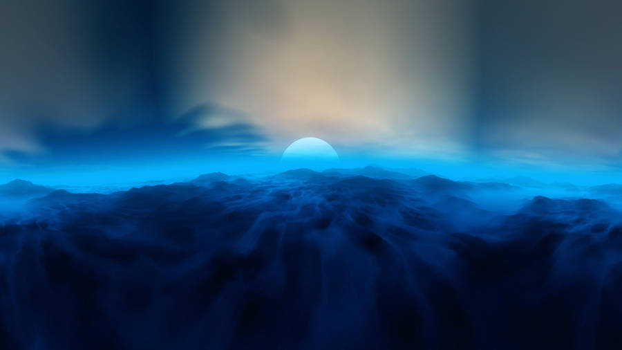 4k Ultra Hd 2160p Blue Horizon Wallpaper