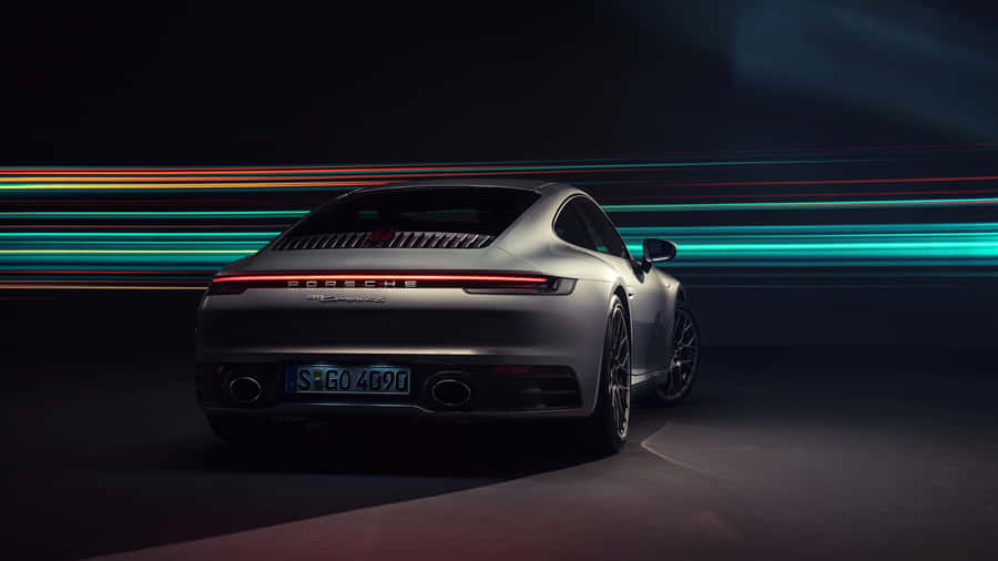 4k Ultra Hd Silver Porsche Wallpaper