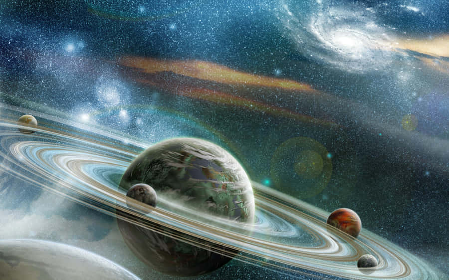 4k Universe Planet Saturn Wallpaper