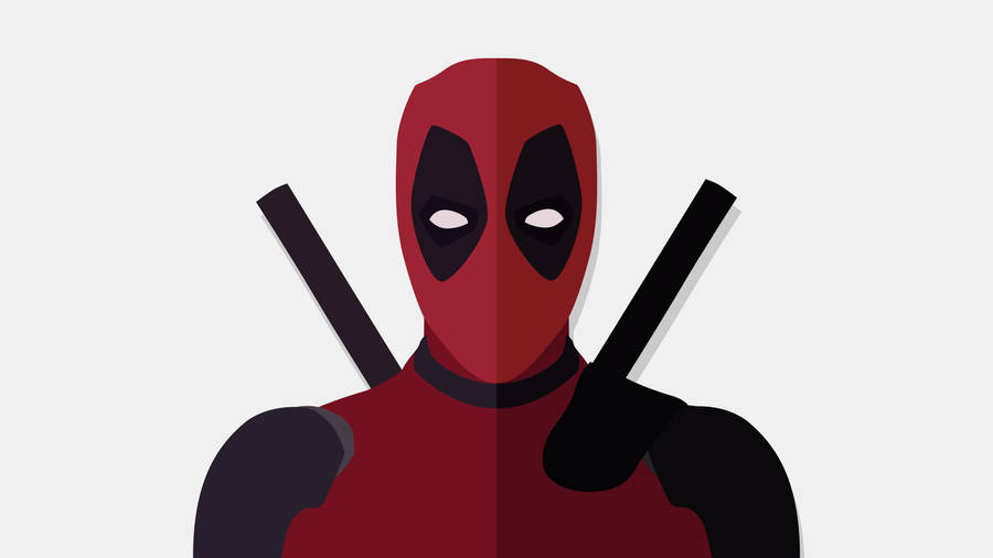 4k Vector Minimalist Deadpool Wallpaper