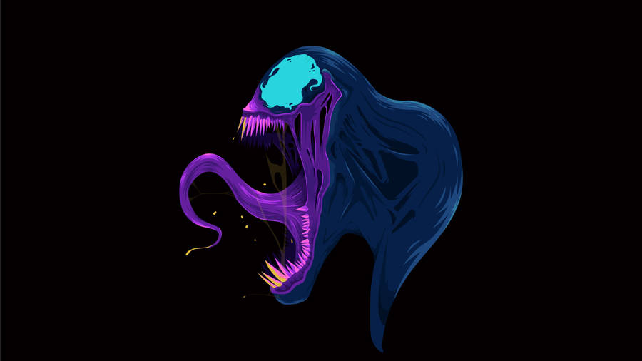 4k Vector Venom's Head Wallpaper