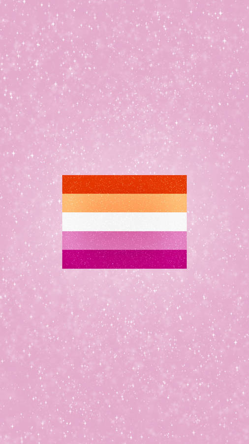 5 Stripe Lesbian Flag Wallpaper