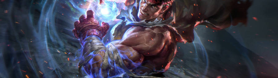 5120x1440 Game Ryu Street Fighter Wallpaper