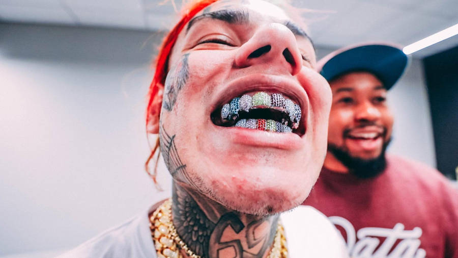 6ix9ine New Grills Wallpaper