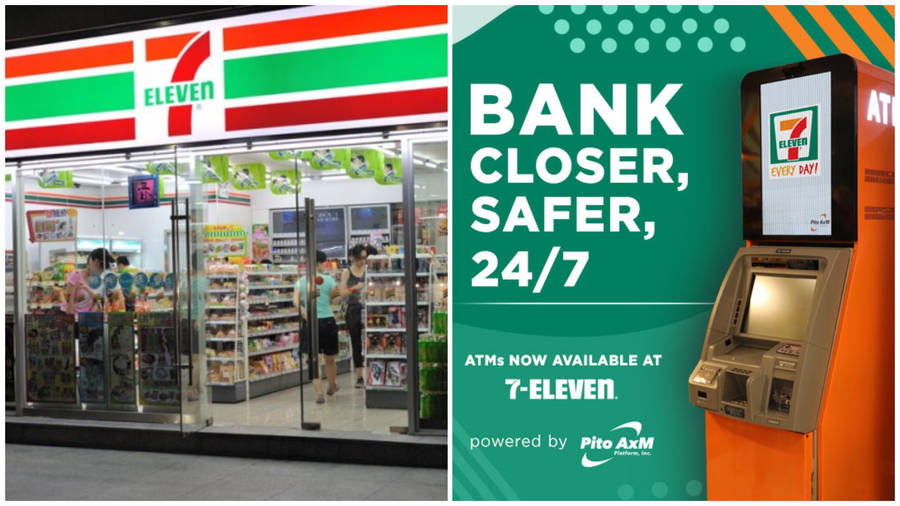 7 Eleven Bank Counter Wallpaper