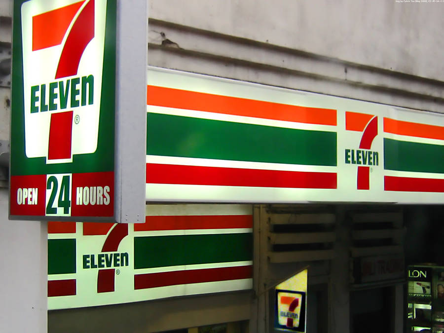 7 Eleven Store Logo Wallpaper