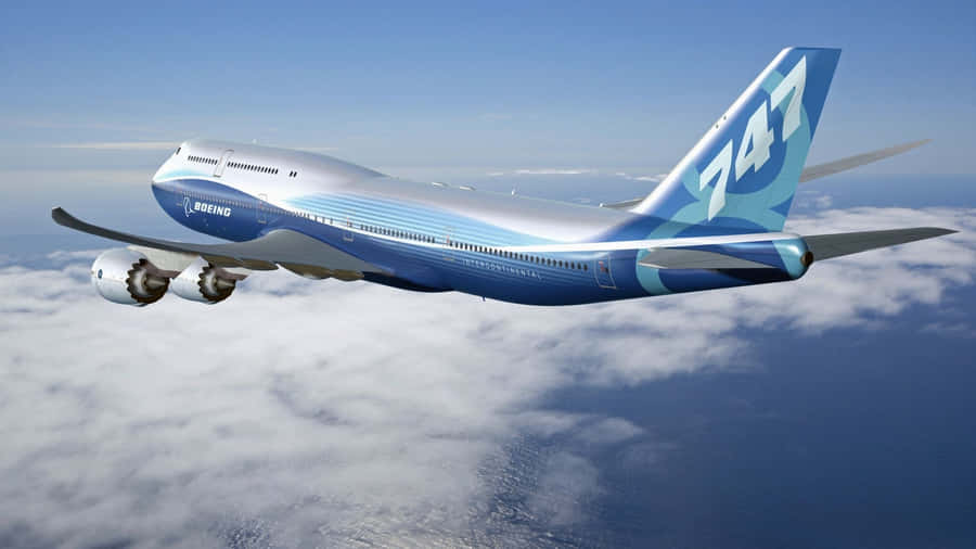 747 Airplane On Air Wallpaper