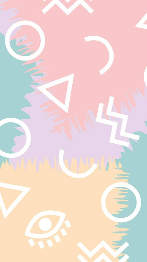 80s Pastel Style Wallpaper