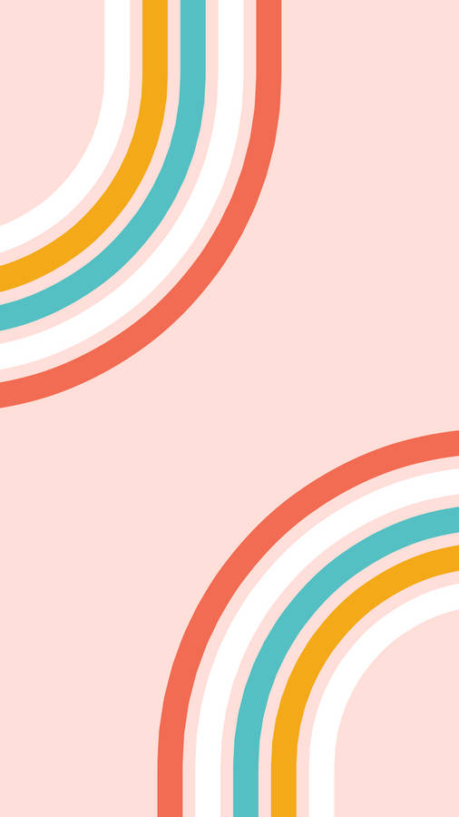 80s Retro Vintage Pink Abstract Wallpaper