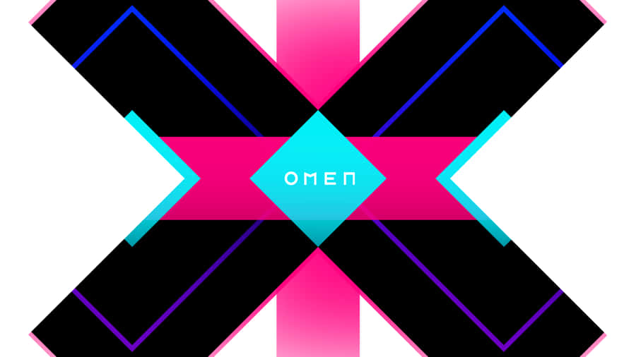 A Black And Blue X With The Word X Wallpaper