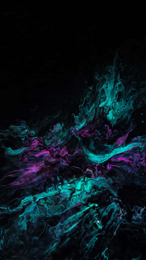A Black And Purple Abstract Background With Swirls Wallpaper