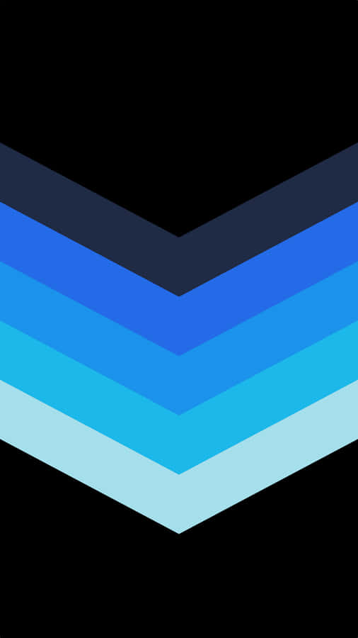 A Blue And Blue Chevron Icon On A Black Background Wallpaper