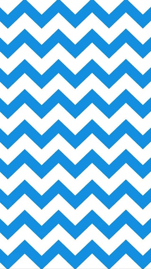 A Blue And White Chevron Pattern Wallpaper