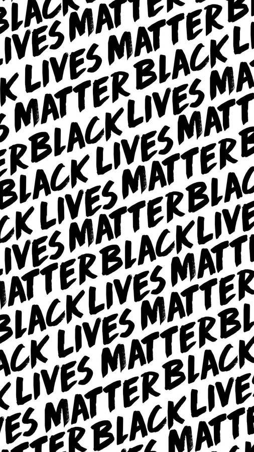 A Bold Stand - Black Lives Matter Text Art Wallpaper