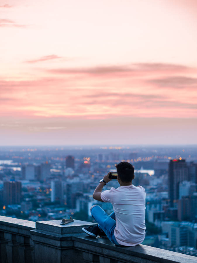 A Boy In The Rooftop Wallpaper