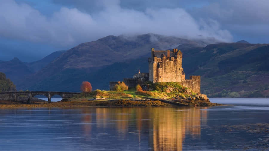 A Breathtaking Aerial View Of Scotland's Highlands Wallpaper