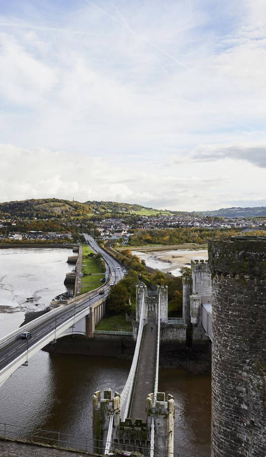 A Bridge Over A River Wallpaper