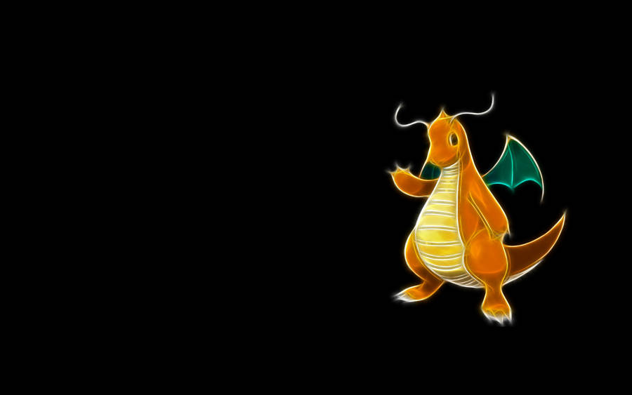 A Bright And Colorful Dragonite Wallpaper