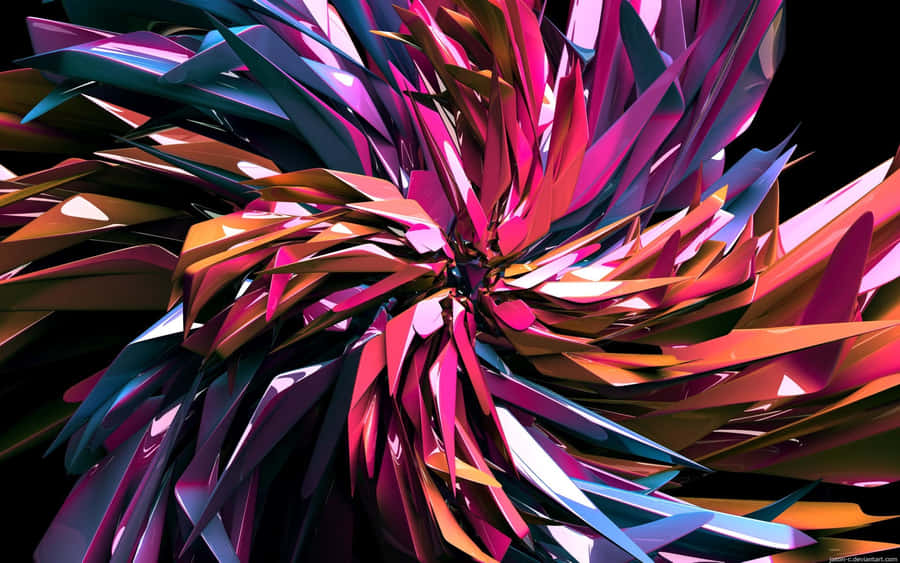 A Bright And Vivid Abstract Artwork Wallpaper