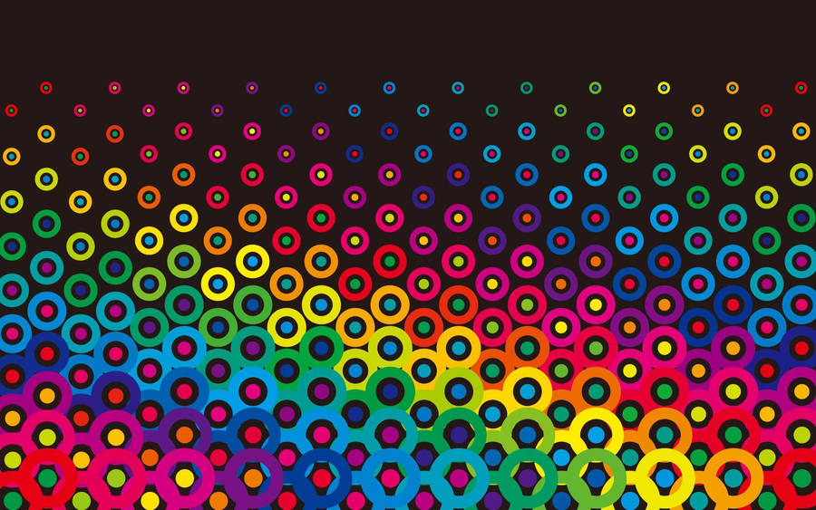 A Bright And Vivid Burst Of Cool Colours Wallpaper