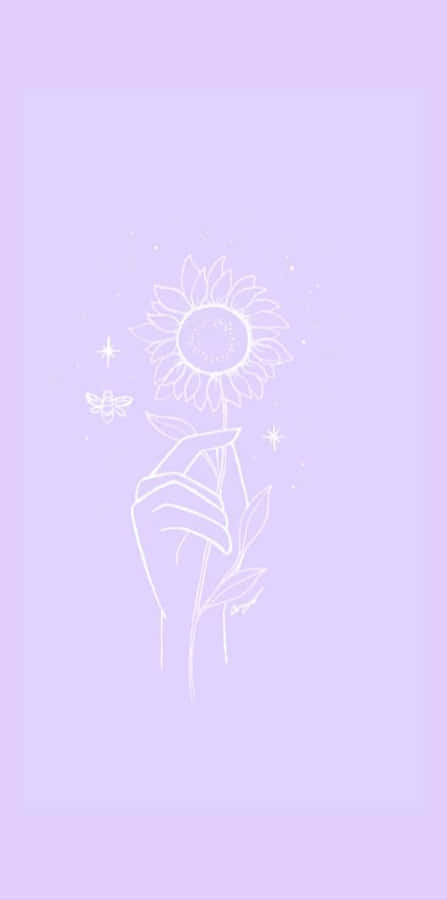 A Bright, Solid Light Purple Background Wallpaper