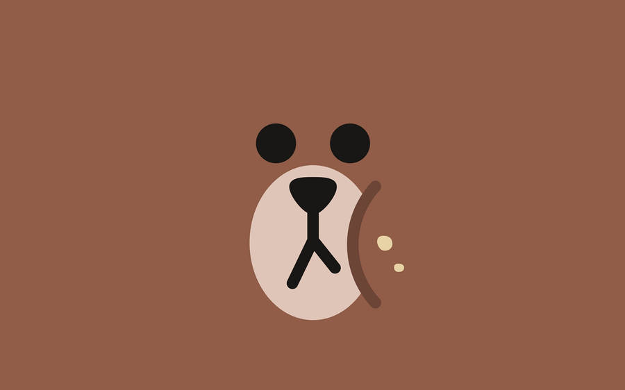 A Brown Bear With A Black Nose Wallpaper