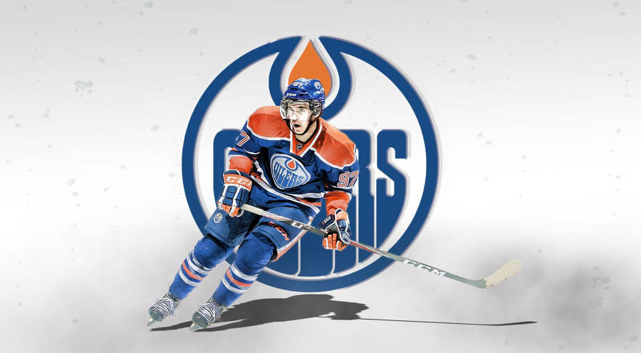 A Candian Edmonton Oilers Player Connor Mcdavid Wallpaper