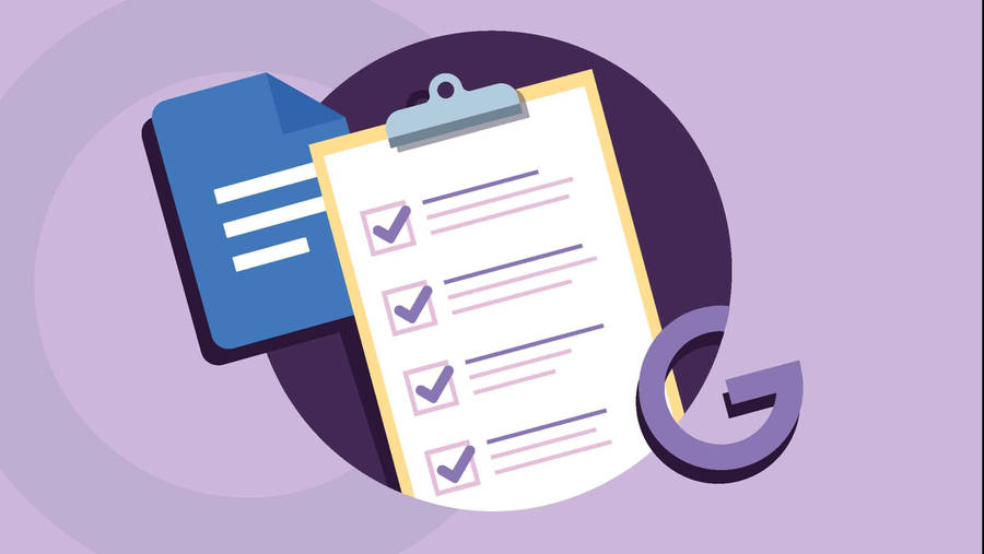 A Checklist Template Displayed In Google Docs Wallpaper