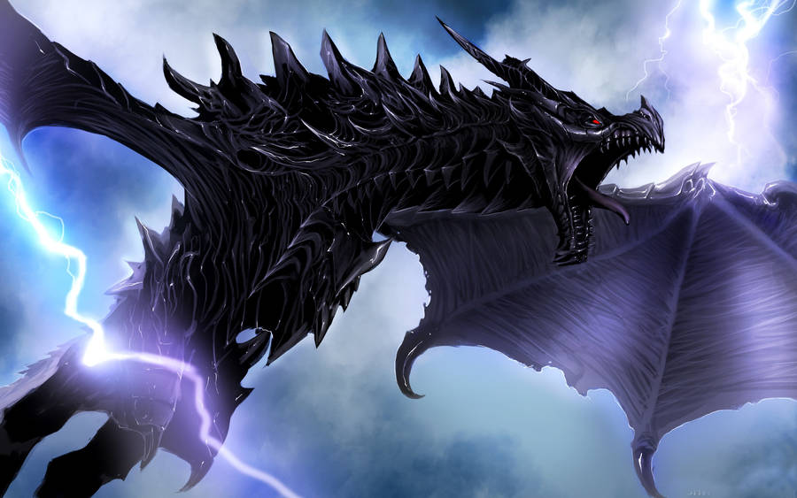 A Chilling Lightning Dragon Wallpaper