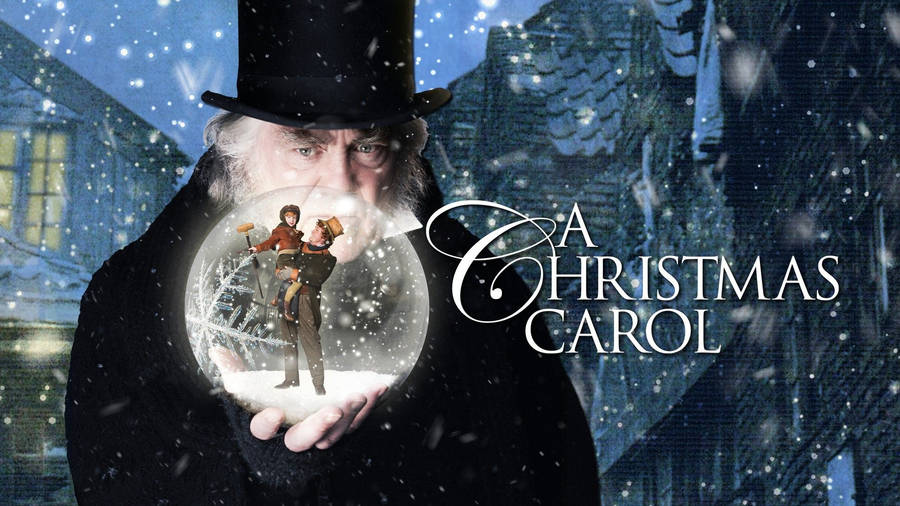 A Christmas Carol Ebenezer Snow Globe Wallpaper