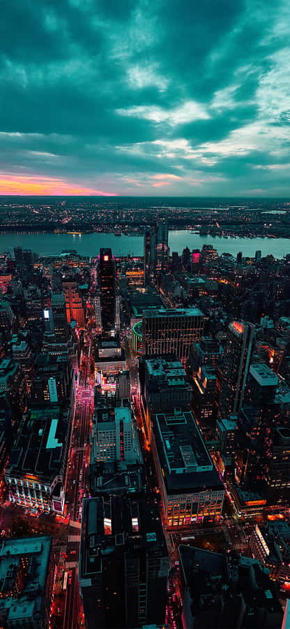 A City At Dusk Wallpaper