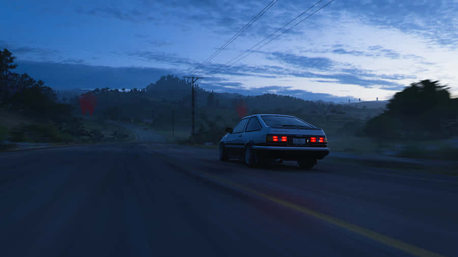 A Classic 1986 Toyota Corolla Ae86 Wallpaper