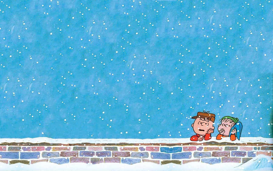 A Classic Moment! Celebrate The Holidays With The Peanuts Gang Wallpaper