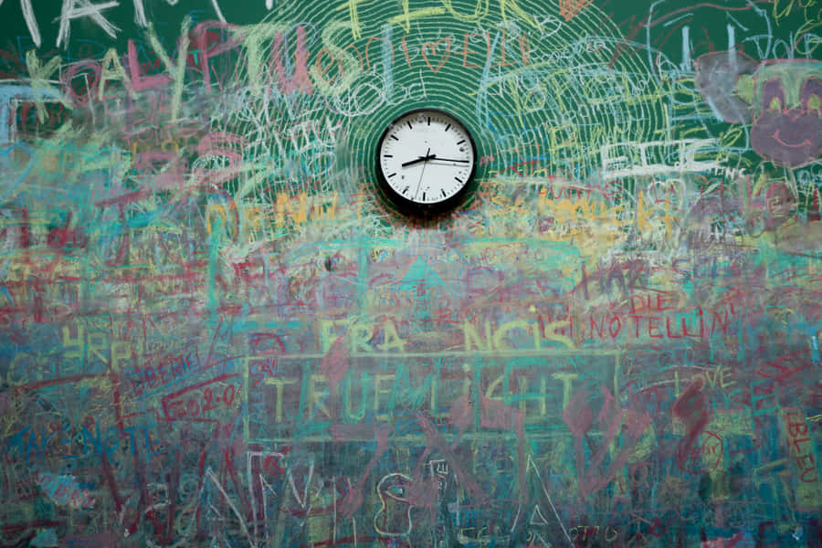 A Clock On A Wall Wallpaper