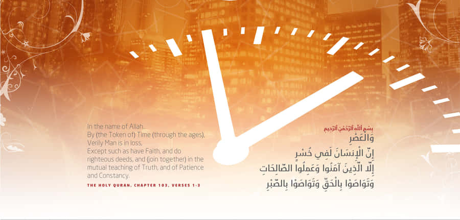 A Clock With A Clock In The Background Wallpaper