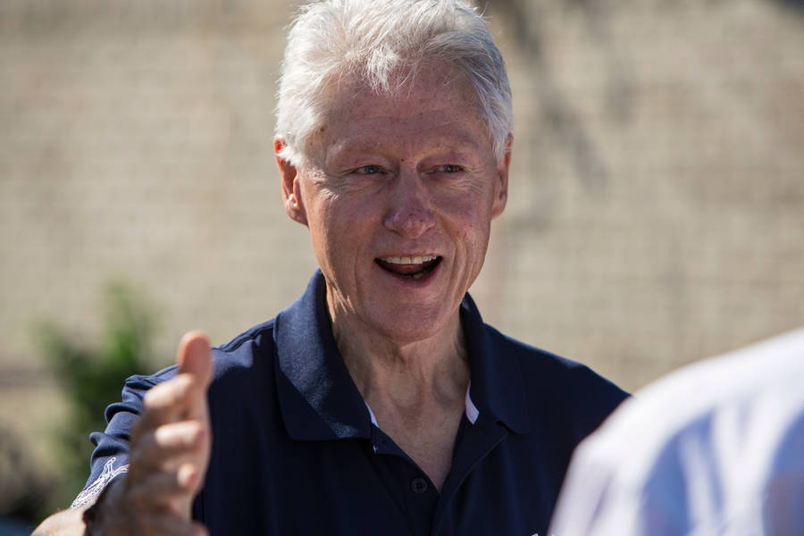 A Close-up Portrait Of Bill Clinton Wallpaper