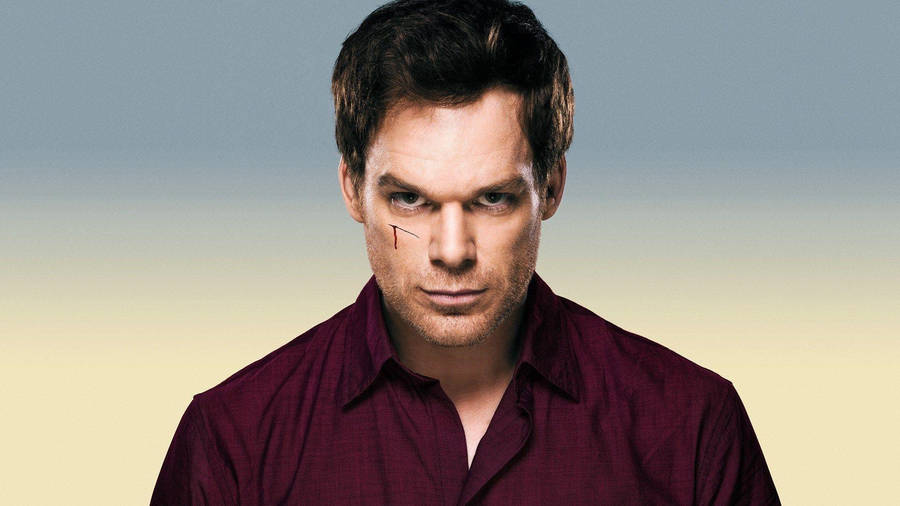 A Close-up Portrait Of Dexter Morgan Wallpaper