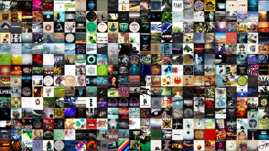 A Collage Of Many Different Pictures Of Music Wallpaper