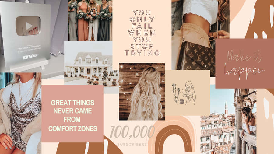 A Collage Of Photos With The Words You've Never Come From Comfort Songs Wallpaper