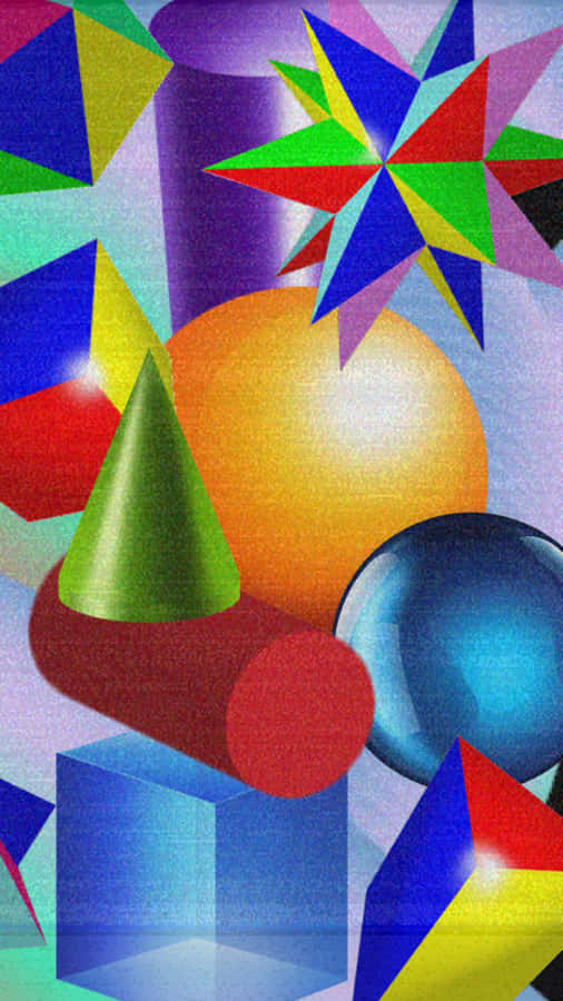 A Colorful Abstract Painting Wallpaper