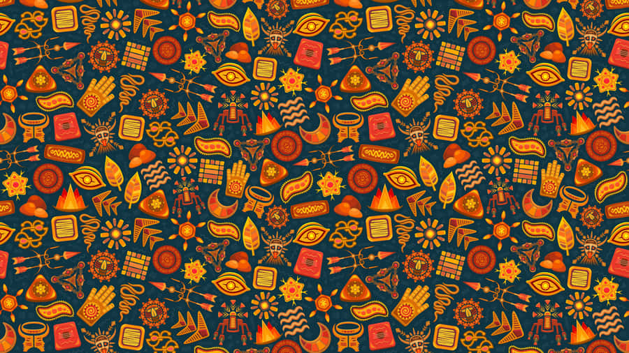 A Colorful And Lively Pattern Wallpaper