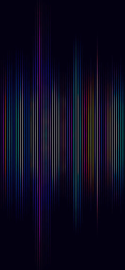 A Colorful Wave Pattern On A Black Background Wallpaper