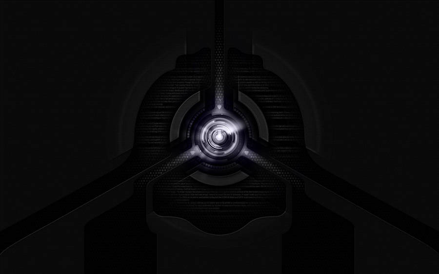 A Computer Desktop With Futuristic Technology Wallpaper