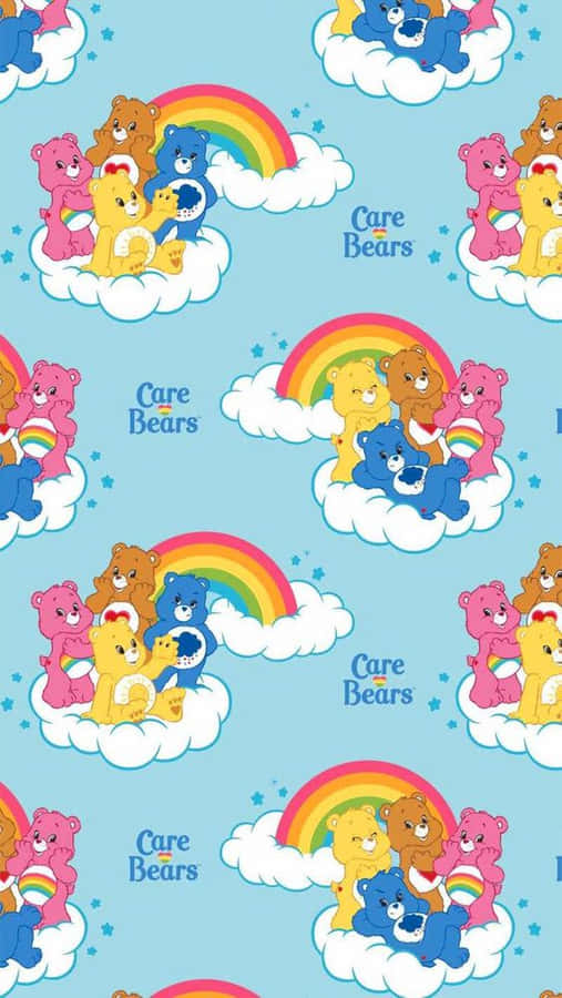 A Cute And Cuddly Care Bear In An Aesthetic Design Perfect For Spreading Love, Warmth And Positivity Wallpaper