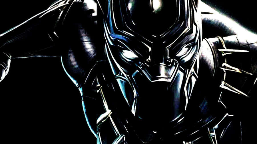 A Cute Black Panther Smiling Wallpaper