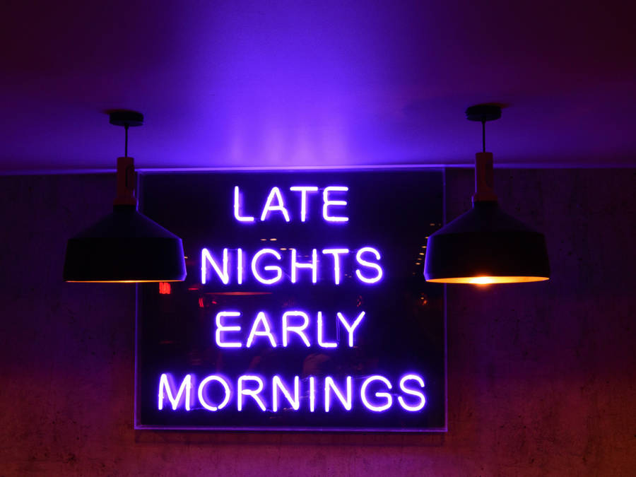 A Dark Purple Desktop With A Clean And Crisp Design Wallpaper